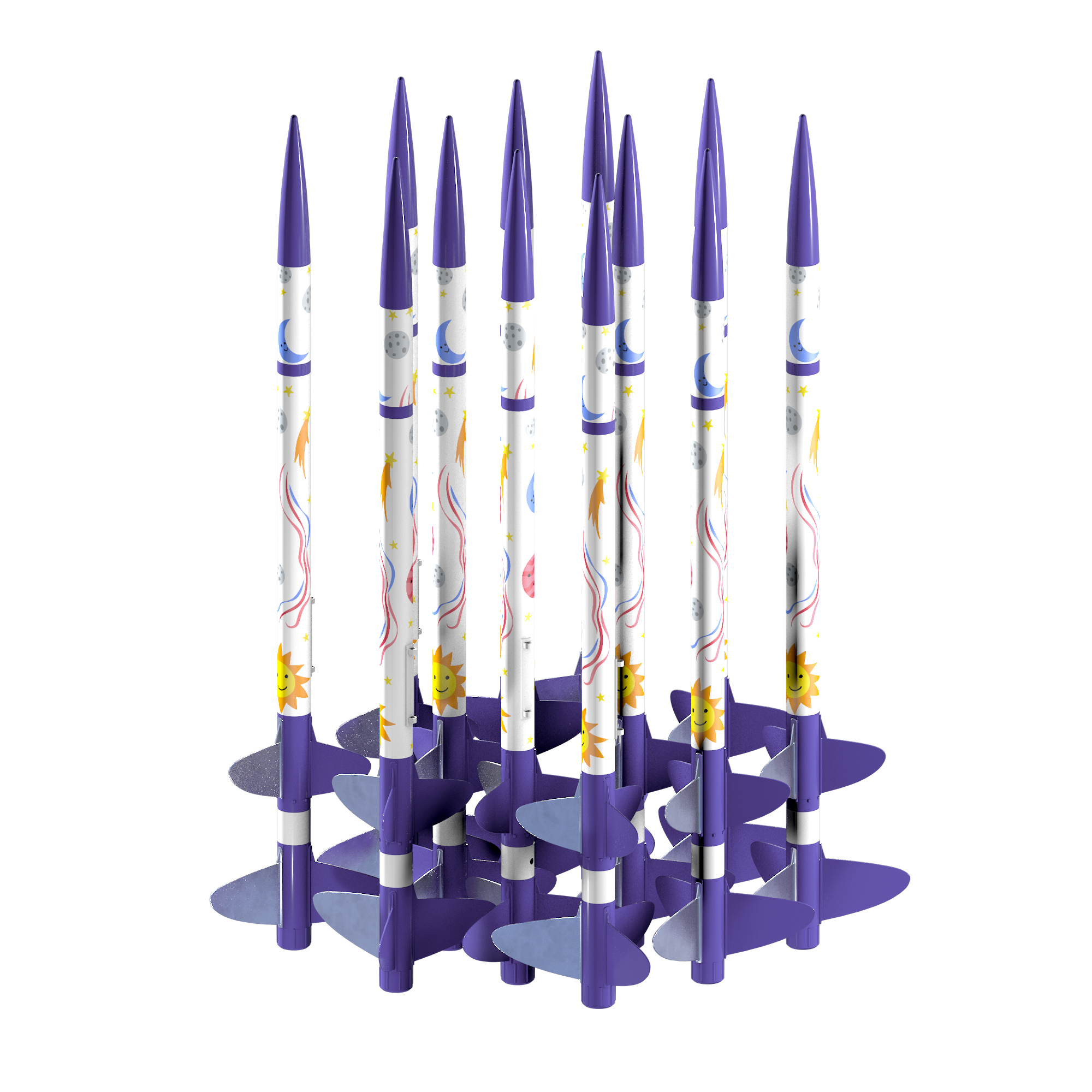 Cosmic Cascade™ Bulk Pack – 12 Rocket Kits for Classrooms & Groups ...
