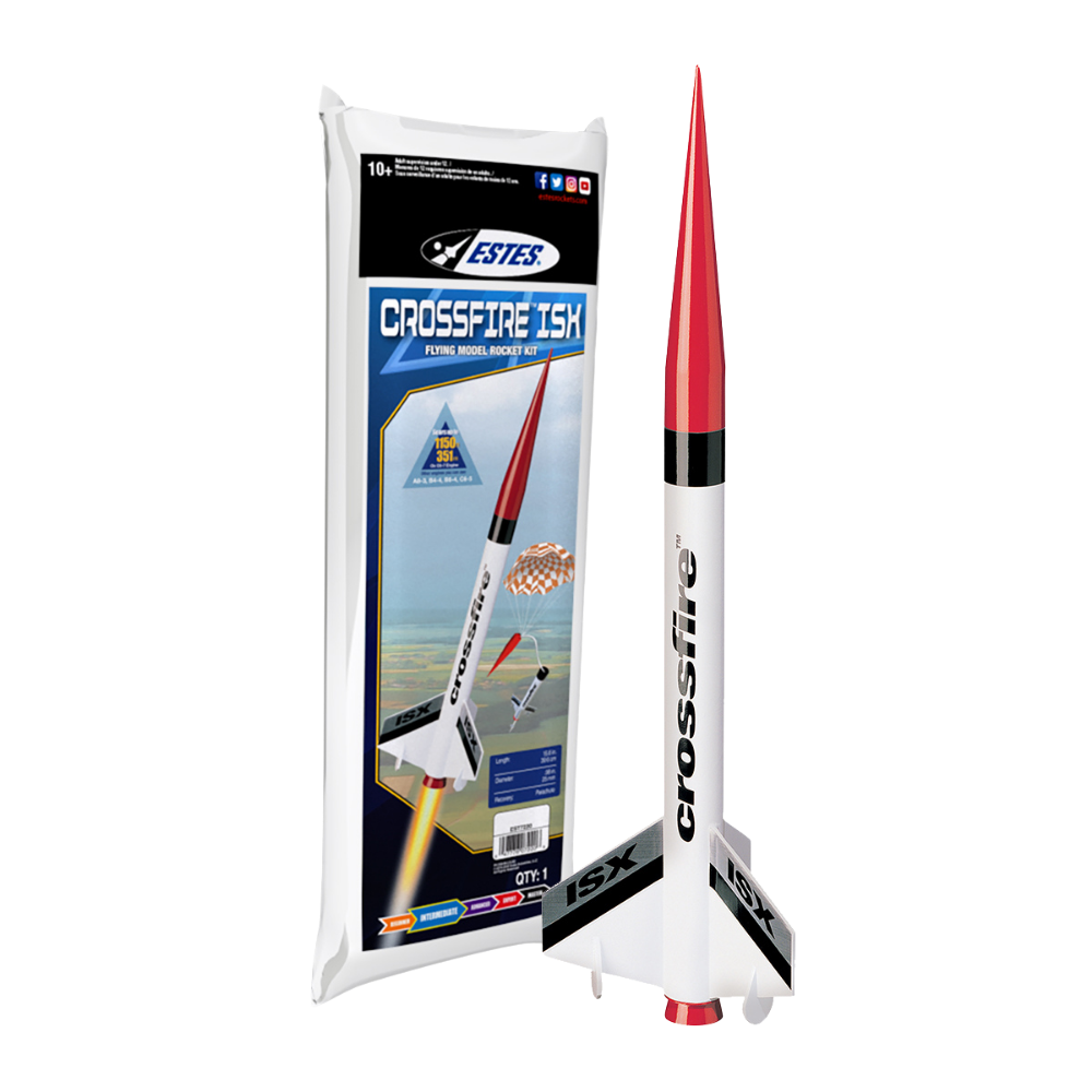 Estes Crossfire ISX Intermediate Flying Model Rocket Kit 