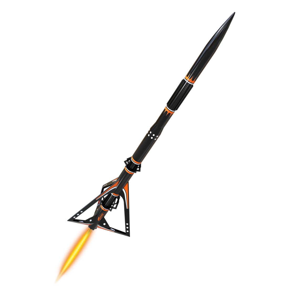 Black Star Voyager™ Model Rocket Kit - Expert Build, 1100 ft Flights ...