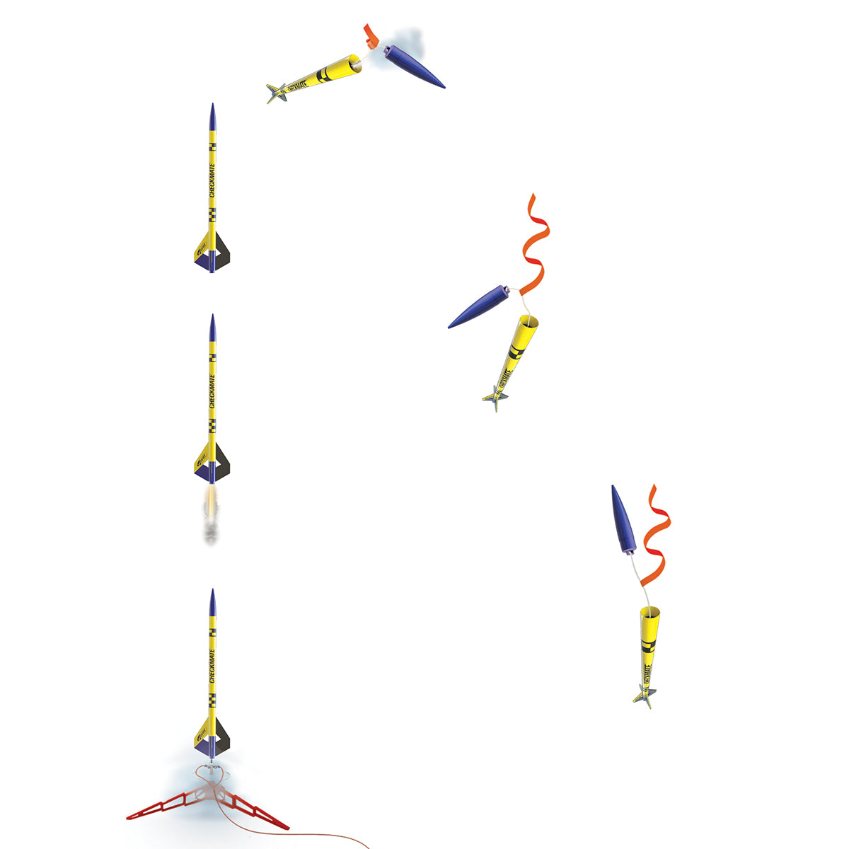 Checkmate™ Model Rocket - Advanced 2-Stage Mini Engine Rocket | Estes ...