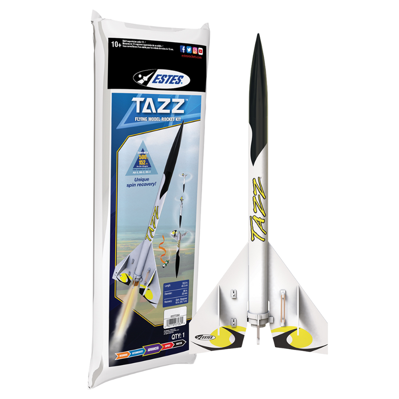 Tazz™ Model Rocket Kit - 700 Foot Flights with Thrilling Spins | Estes ...