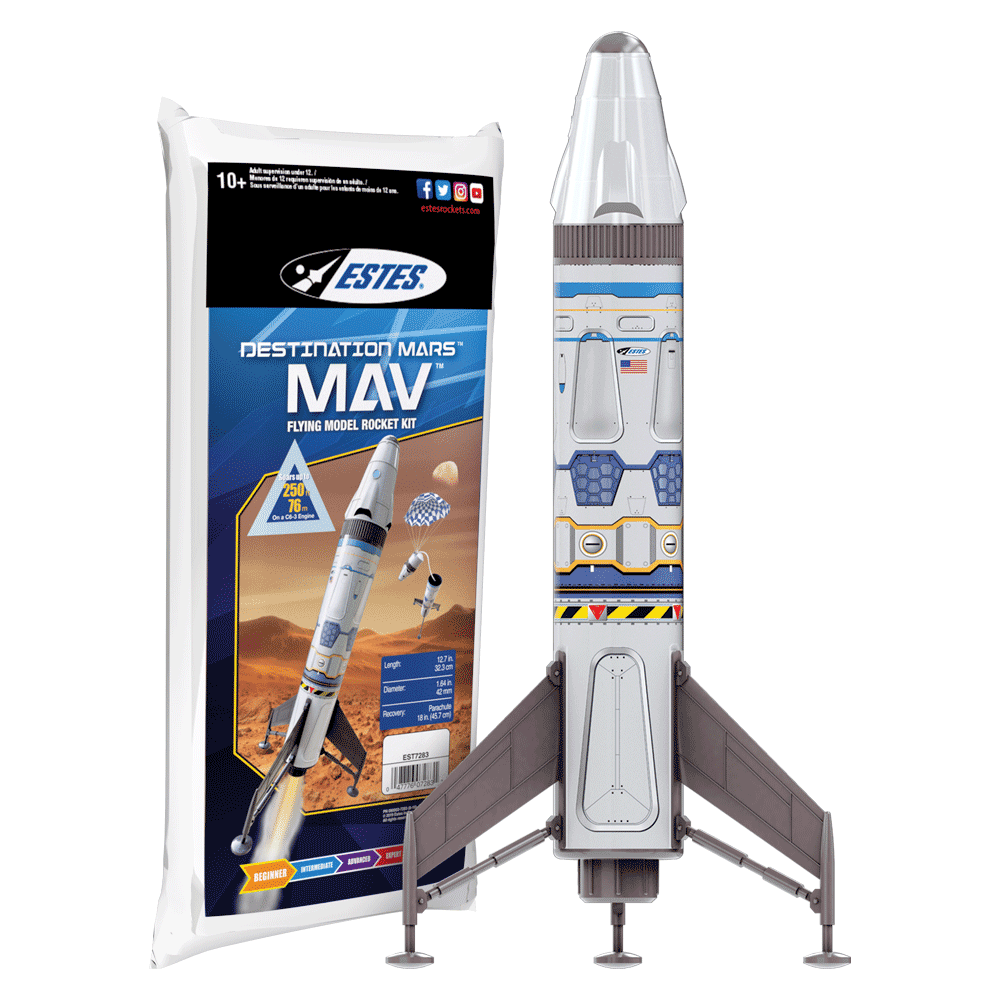 Destination Mars™ MAV™ Model Rocket - Beginner Friendly NASA Inspired ...