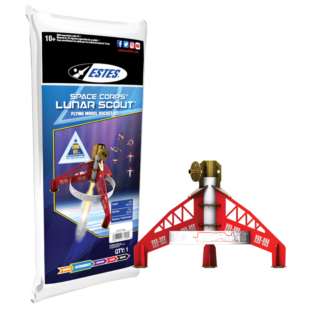 Estes Space Corps Lunar Scout Flying Model Rocket Kit