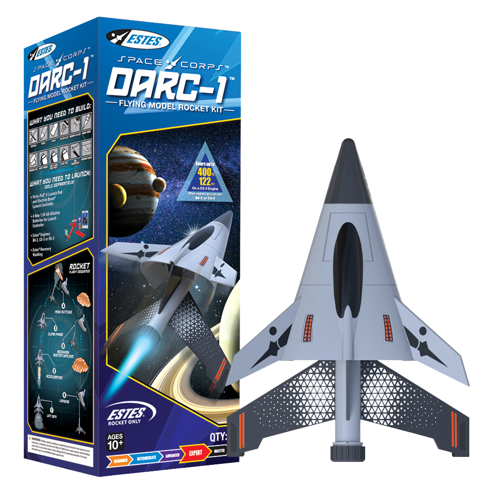 Estes Space Corps DARC-1 Expert Level Flying Model Rocket Kit