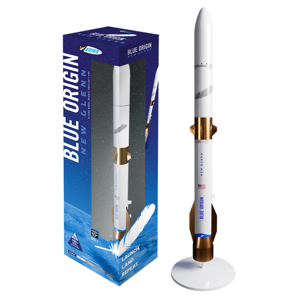 Estes Blue Origin New Glenn Ready to Fly Scale Model Rocket Kit