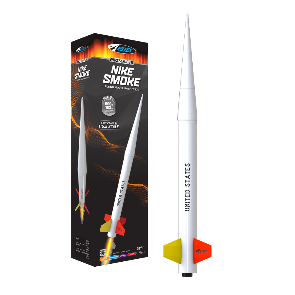 Pro Series II™ Nike Smoke | 29mm Mid-Power Model Rocket Kit | Estes Rockets