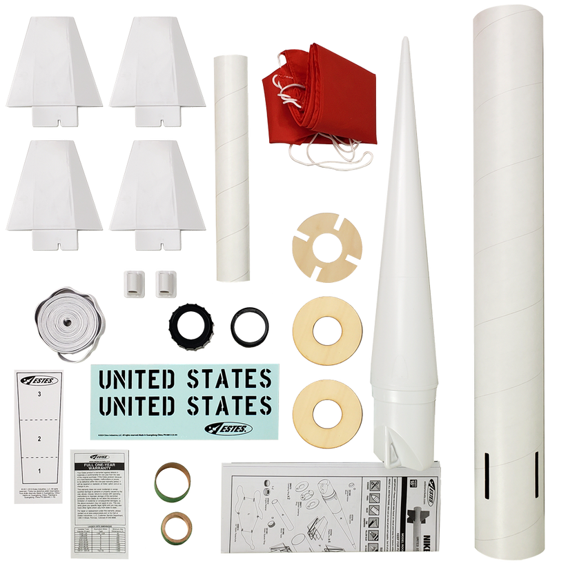 Mid Powered Model Rockets Pro Series II™ Nike Smoke | 29mm Mid-Power Model Rocket Kit | Estes Rockets