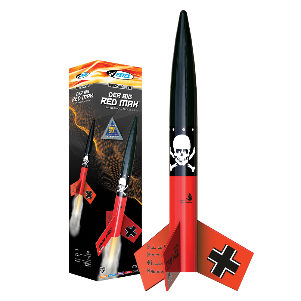 Pro Series II™ Der Big Red Max™ Flying Model Rocket Kit