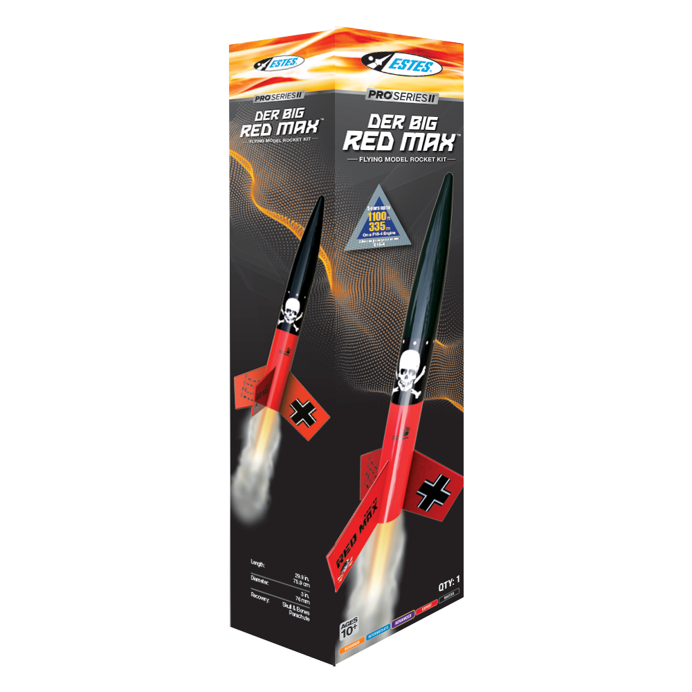 Pro Series II™ Der Big Red Max™ Model Rocket Kit | Estes Rockets