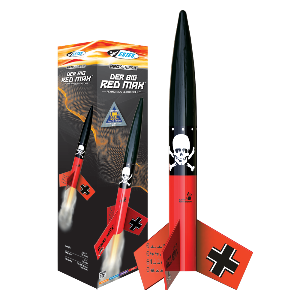 Pro Series II™ Der Big Red Max™ Flying Model Rocket Kit