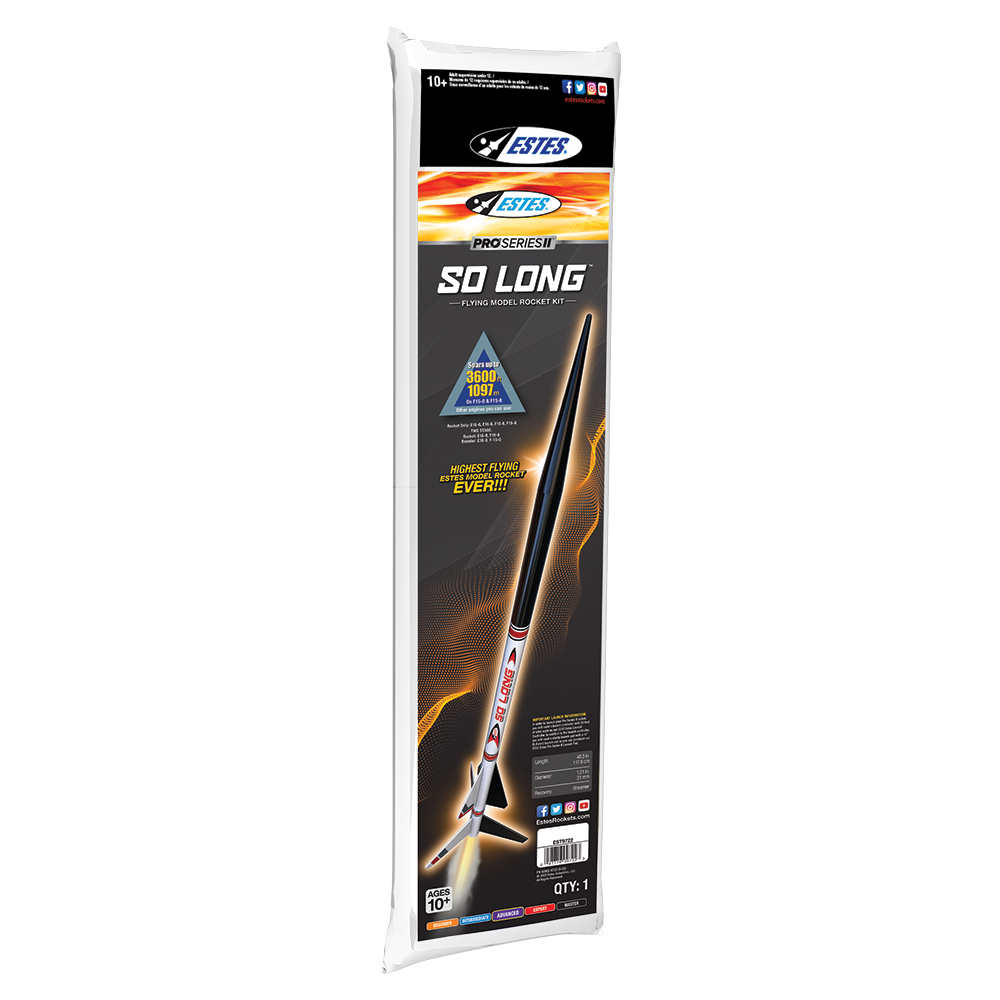 Pro Series II™ So Long Rocket Kit - Estes Highest Flying Model | Estes ...