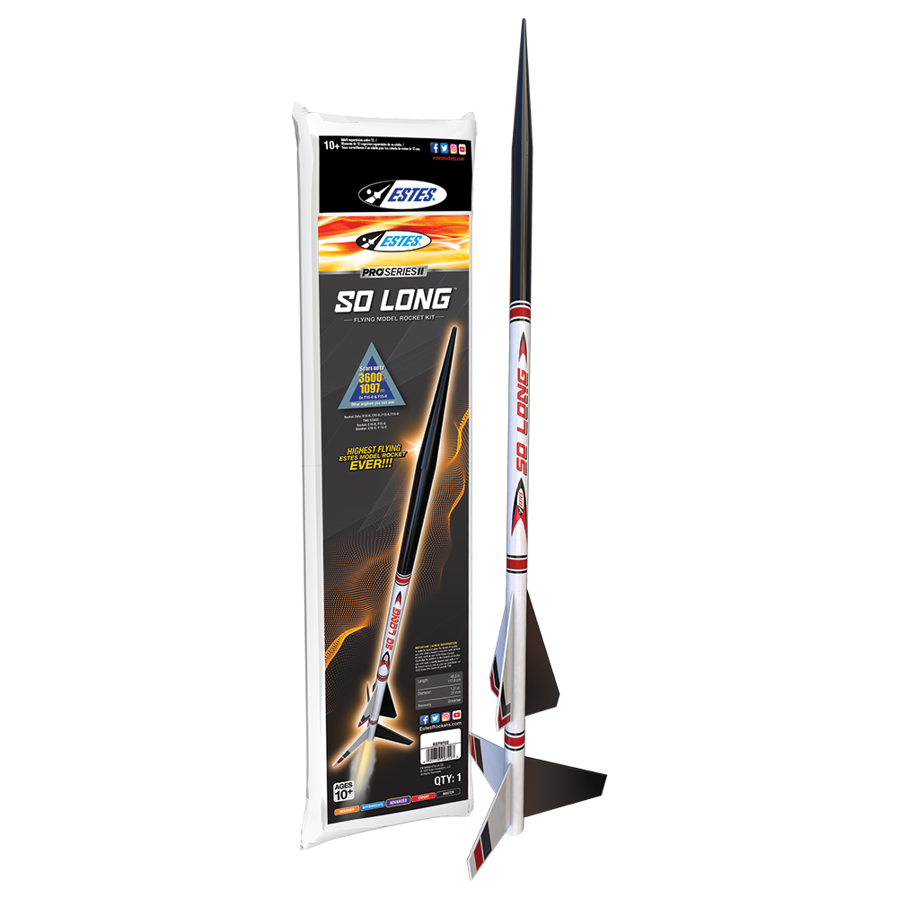 Estes Pro Series II So Long Model Rocket Kit