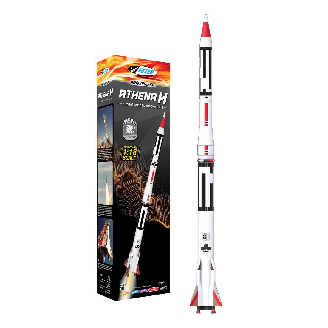Pro Series II™ Athena H Model Rocket Kit Expert Level NASA Replica