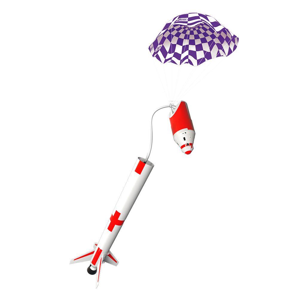 Estes Kerbal Model Rocket Parachute Recovery