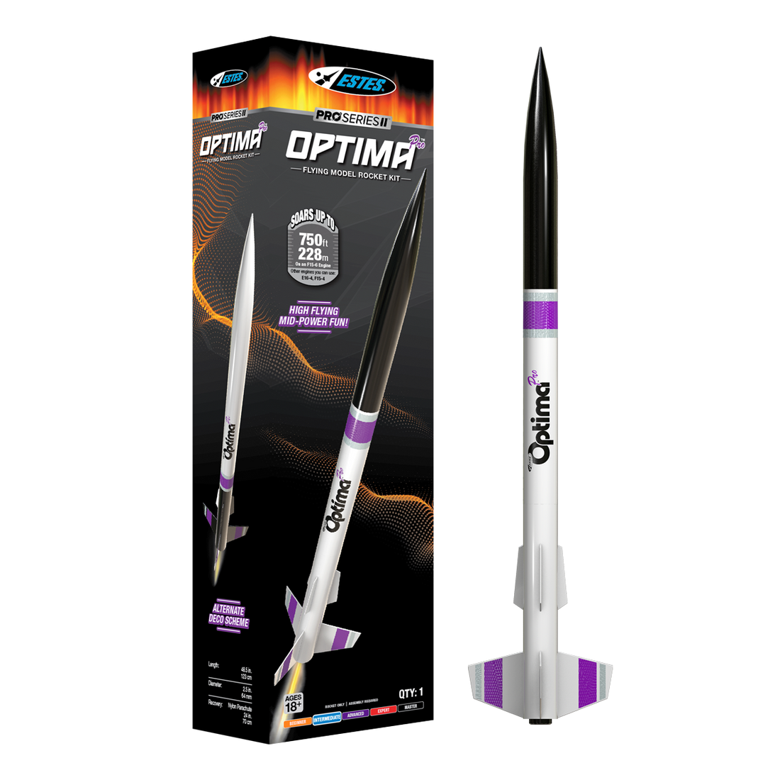 Pro Series II™ Optima Rocket - Classic Estes Design with Modern Power ...