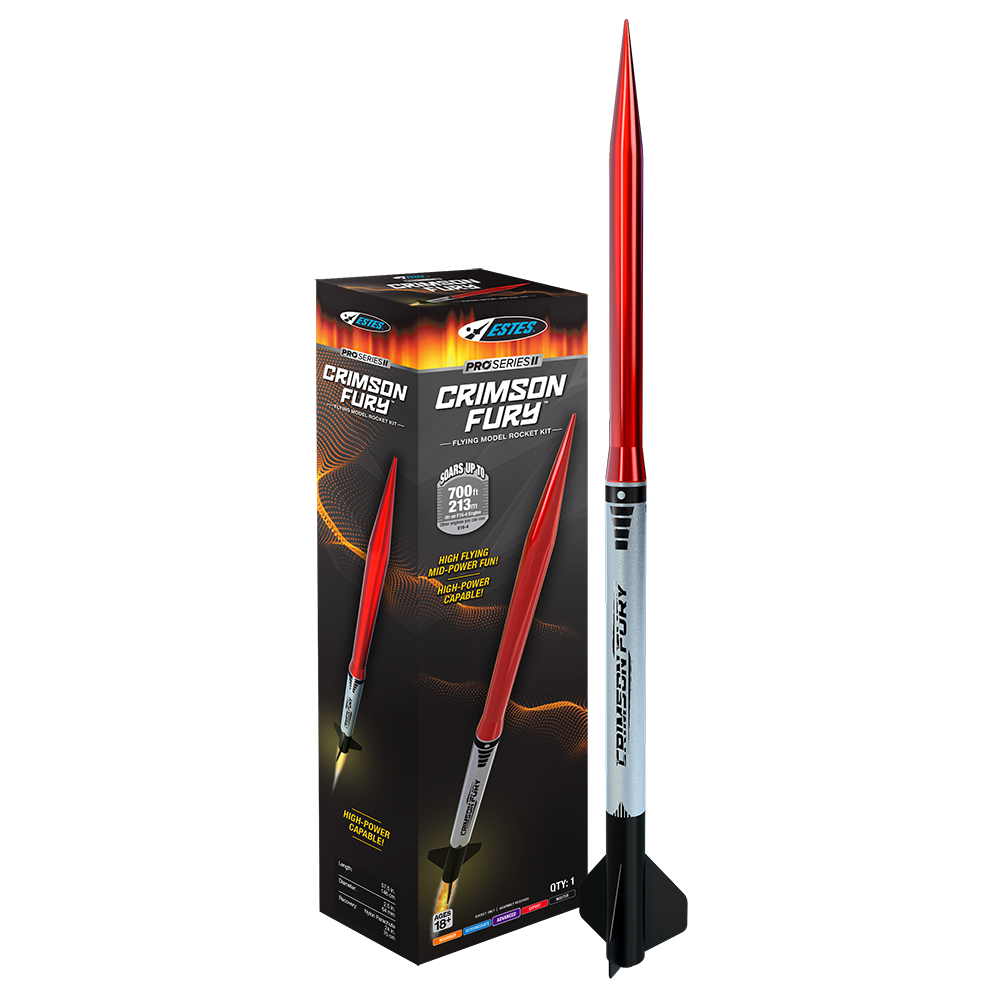 Estes Pro Series II Crimson Fury Model Rocket