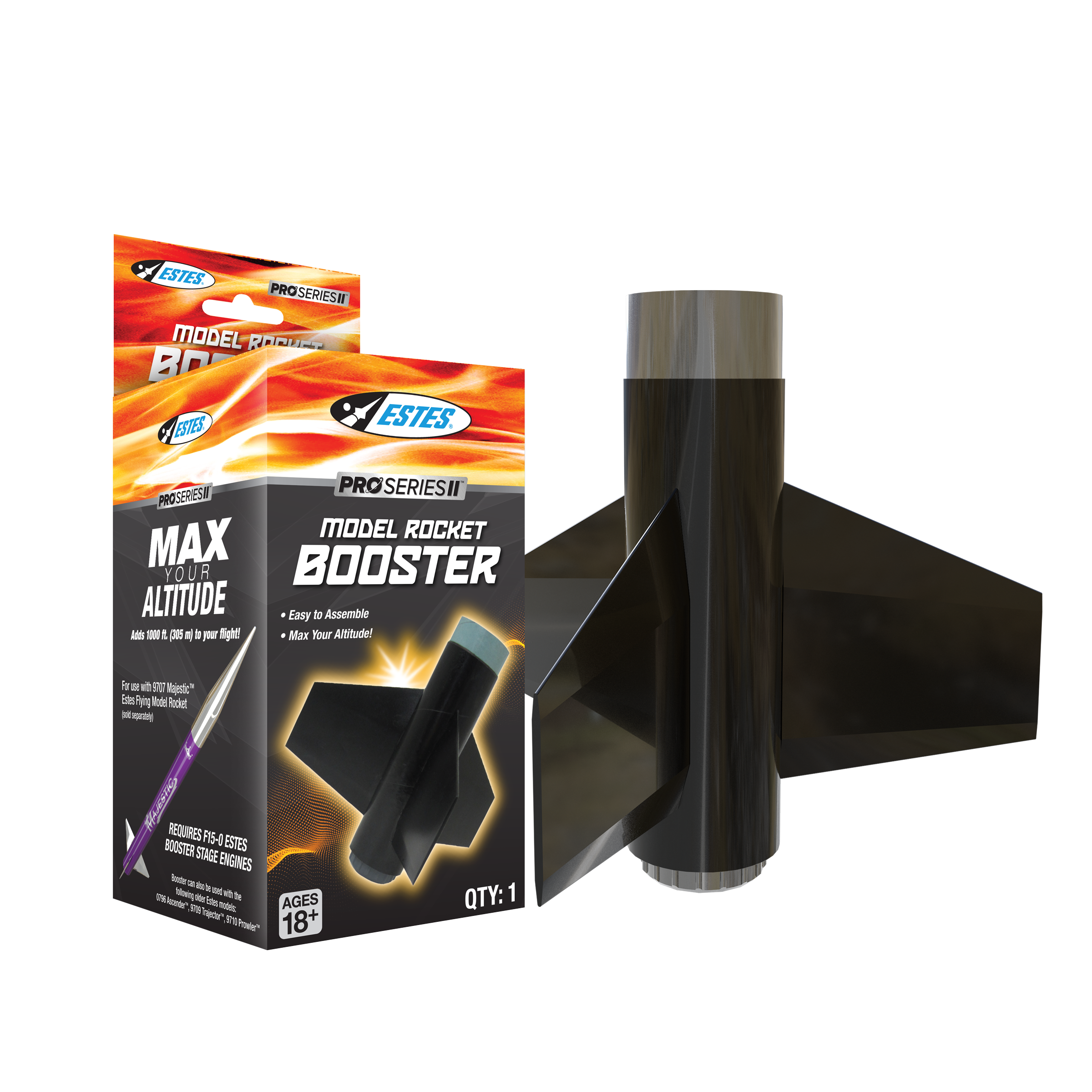Estes Pro Series II E2X Booster for Model Rockets