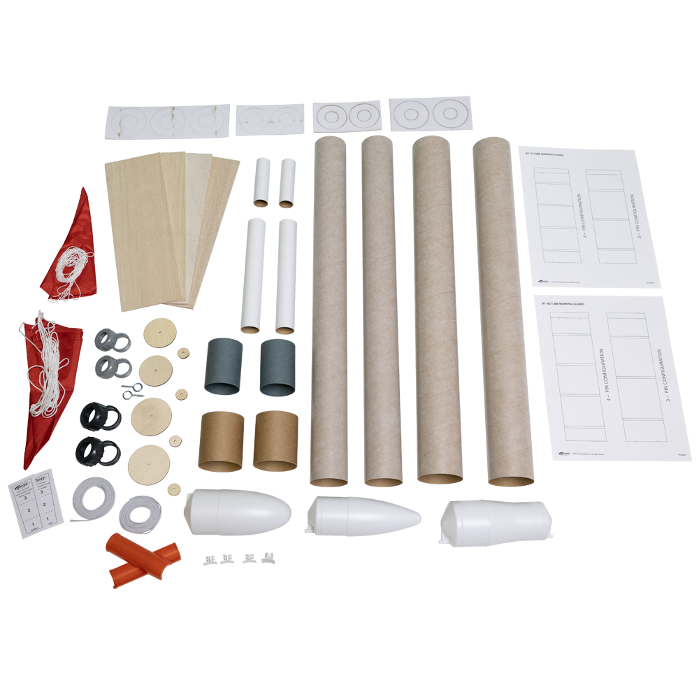 Pro Series II™ Parts Model Rocket Assortment Contents