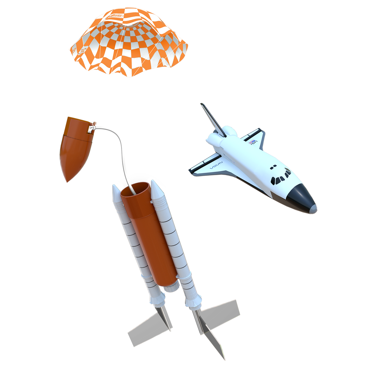 Estes Nasa Rockets Estes Space Shuttle Model Rocket - 1:200 Scale NASA Orbiter | Estes Rockets