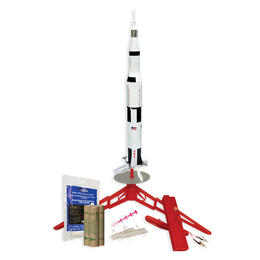 Apollo 11 Anniversary Bundle Featuring the Estes Saturn V Ready-to-Fly Model Rocket