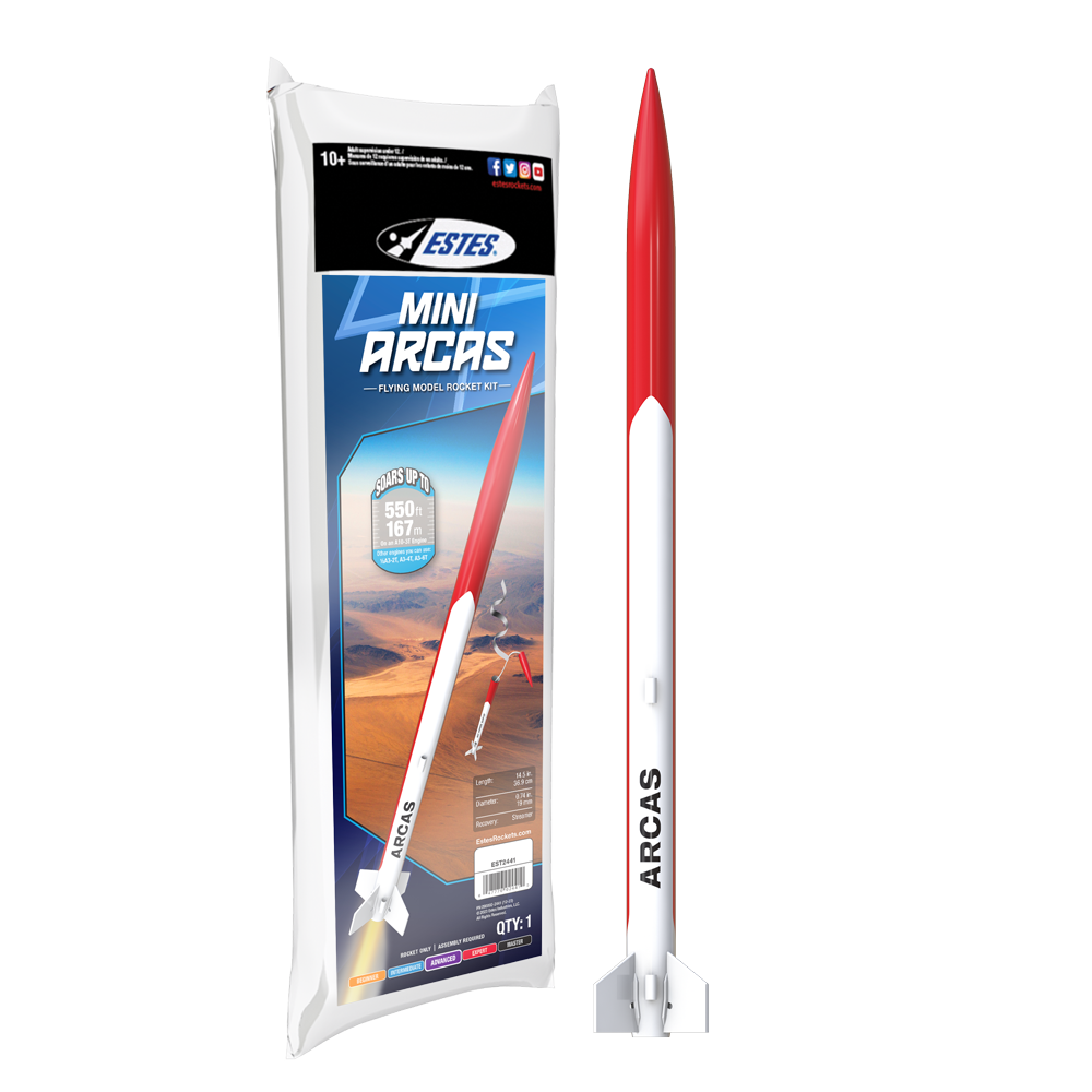 Mini Arcas | Advanced Mini Engine Model Rocket Kit | Estes Rockets