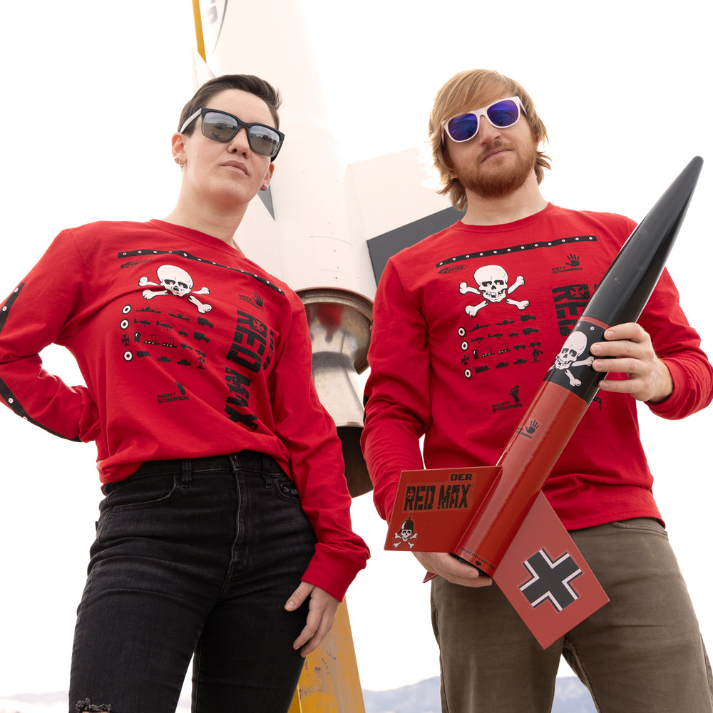 Estes Der Red Max Rocket and T-Shirt