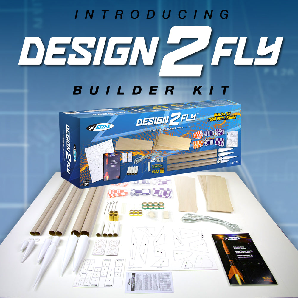 Estes Design2Fly Builder Kit - Custom Model Rocket Kit