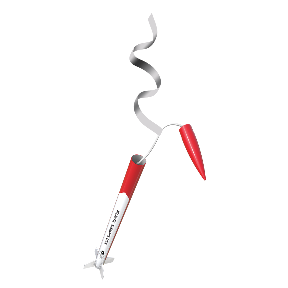 Estes Mini Arcas Model Rocket Mylar Streamer Recovery 