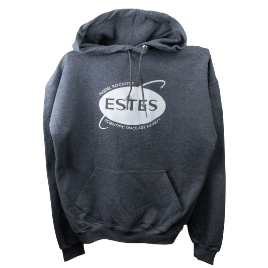 Estes Rockets Hooded Sweatshirt - Black Heather