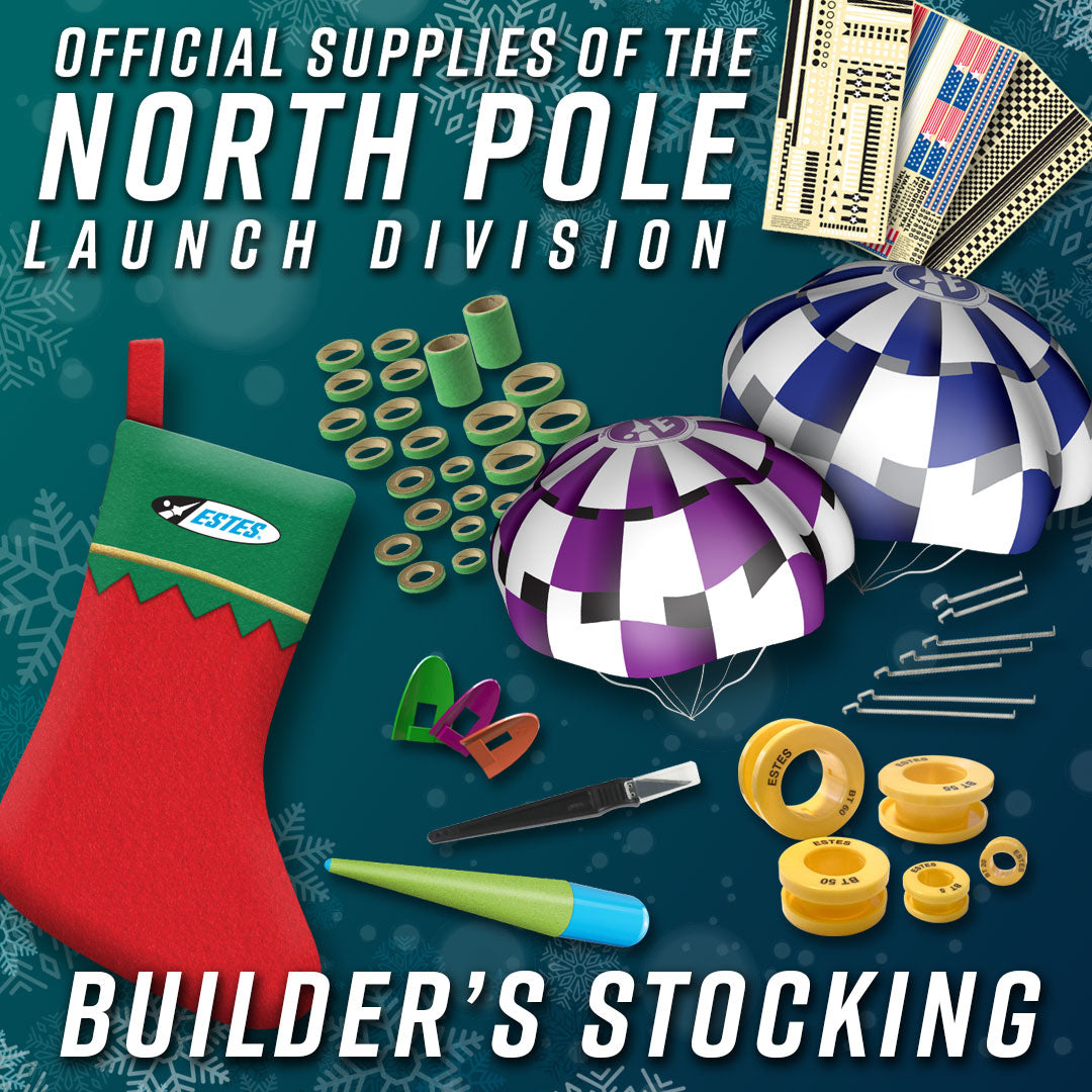 Estes Builder's Stocking Christmas Gift for Rocketeers