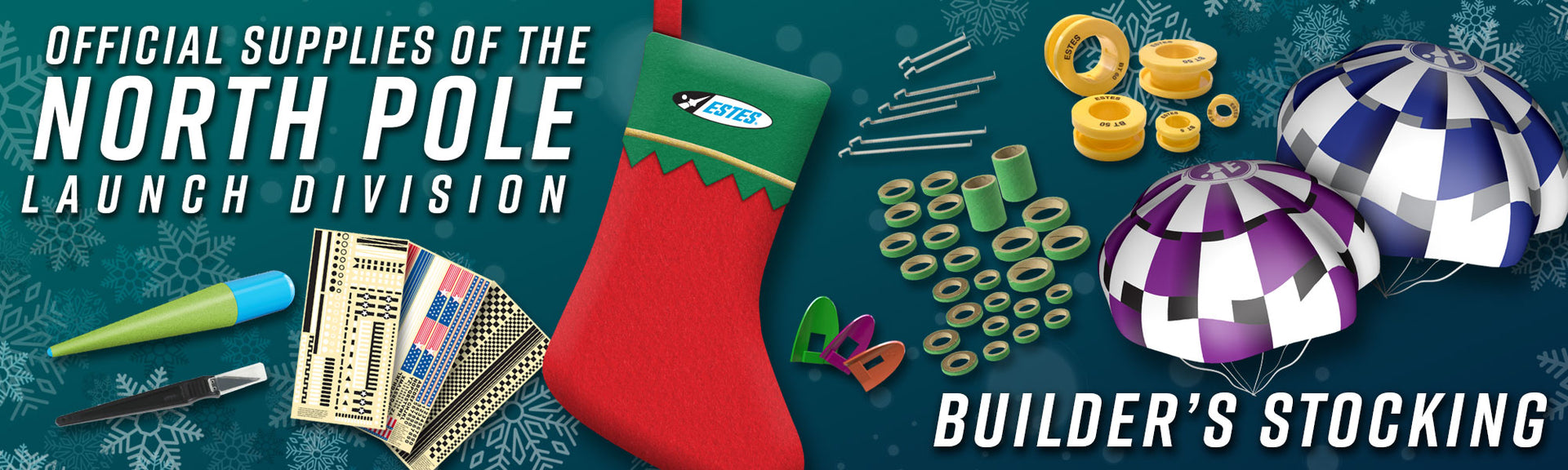Estes Builder's Stocking Christmas Gift for Rocketeers