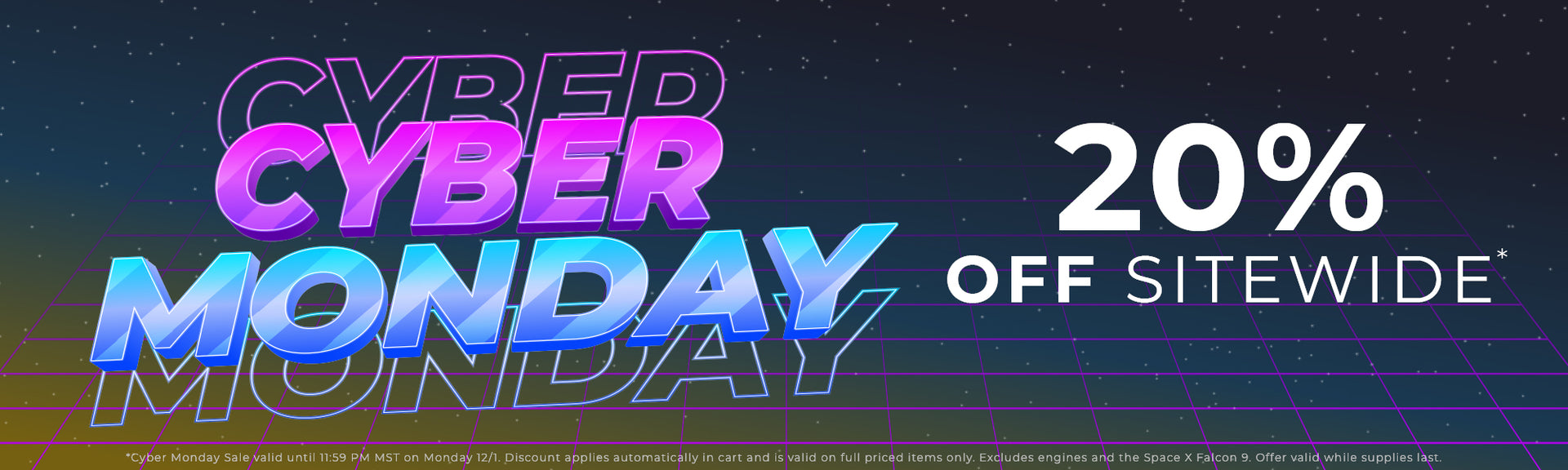 Estes Rockets Cyber Monday Sale - 20% Off Sitewide