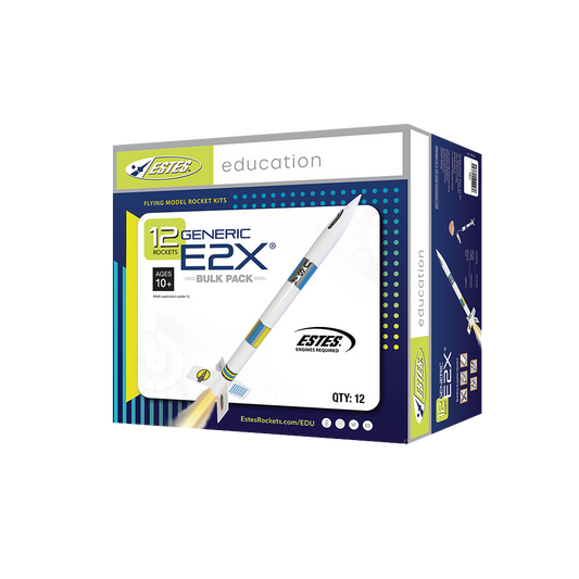 Generic E2X® Bulk Pack of 12 Model Rockets 