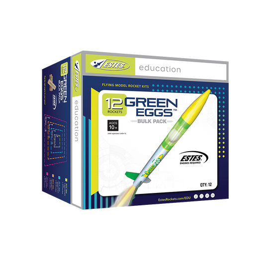 Estes Green Eggs Bulk Pack of Payloader Model Rockets
