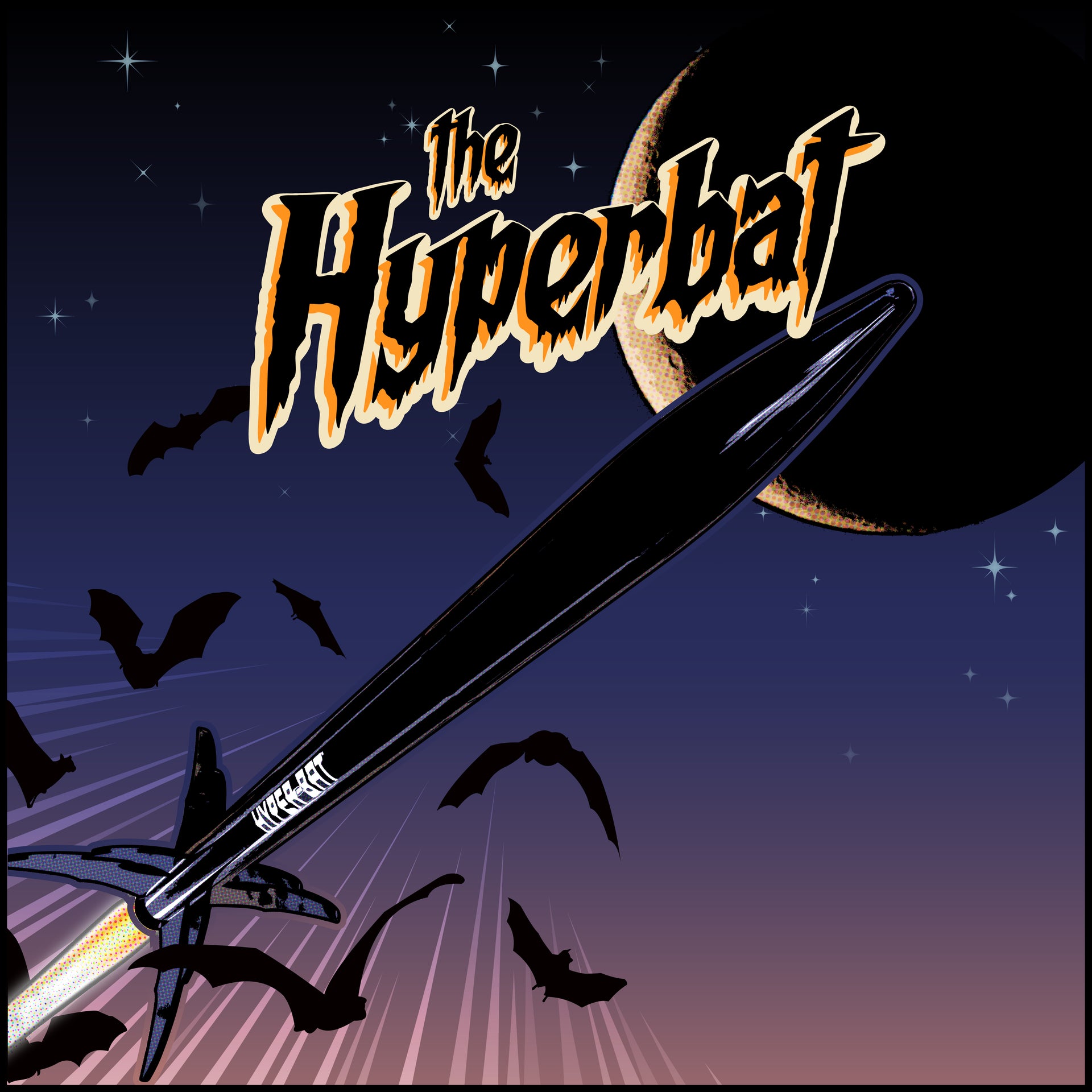 Estes Hyperbat Halloween Themed Model Rocket 