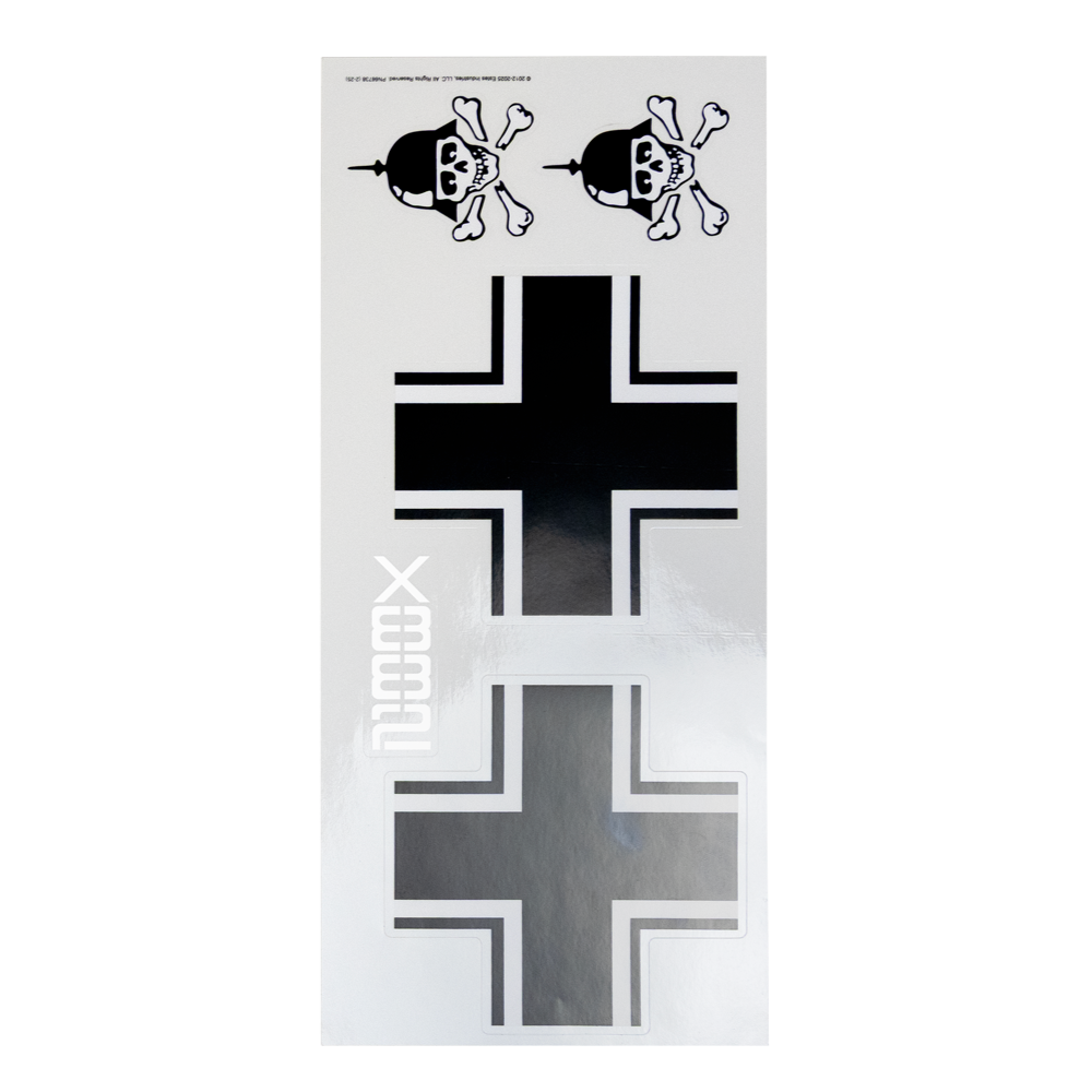 Estes Mega Der Red Max UV Vinyl Decal Sheet