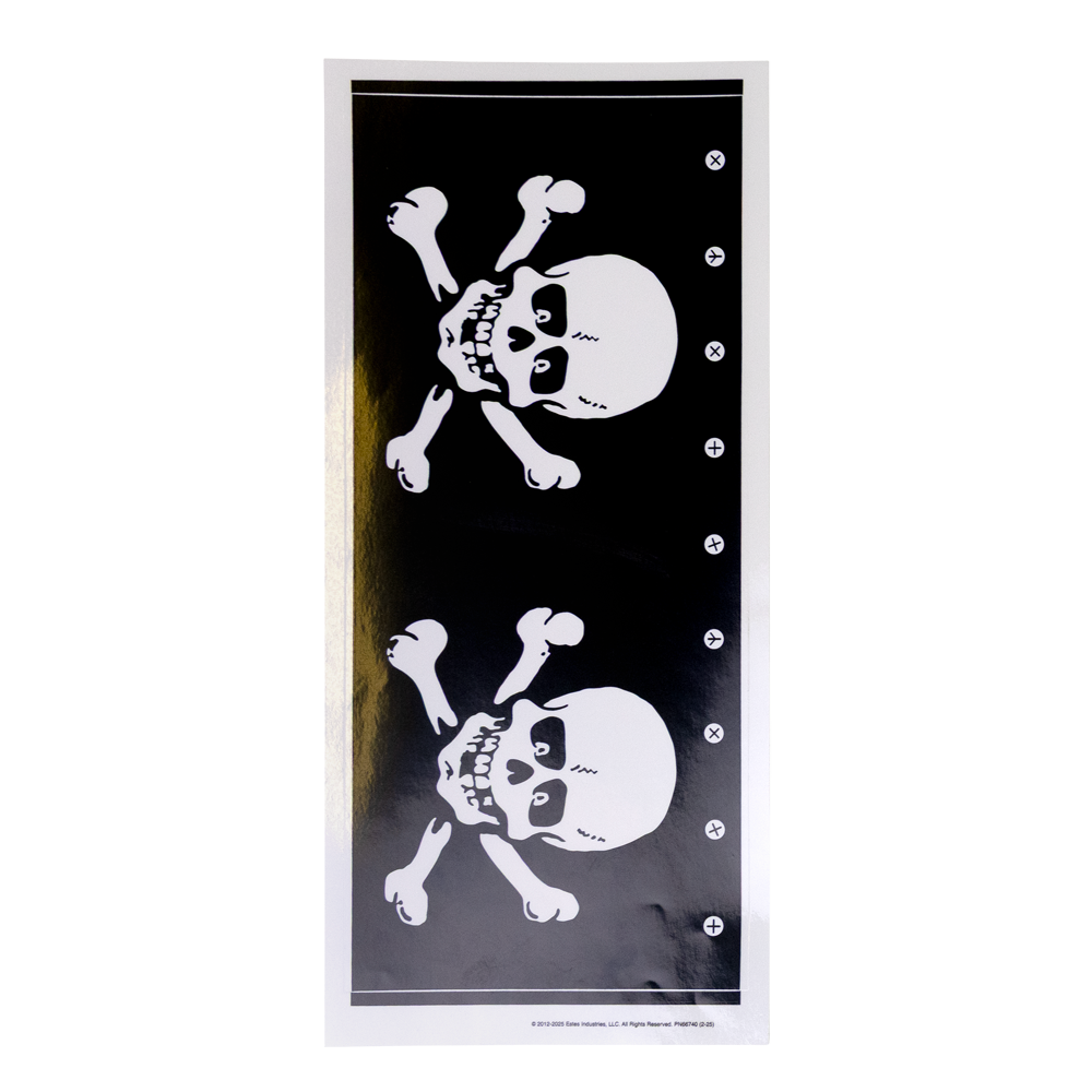 Estes Mega Der Red Max UV Vinyl Decal Sheet