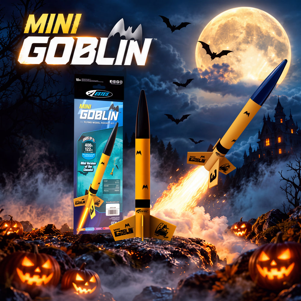 Estes Mini Goblin Halloween Themed Flying Model Rocket Kit