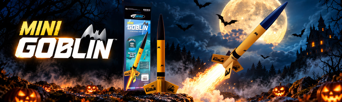 Estes Mini Goblin Halloween Themed Flying Model Rocket Kit