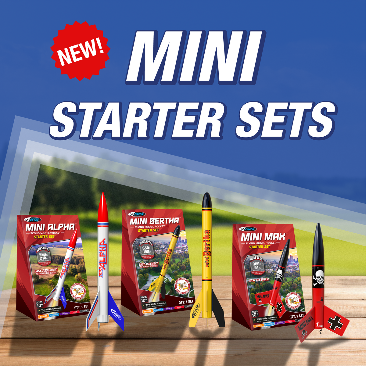 Mini Model Rocket Starter Sets | Estes Rockets