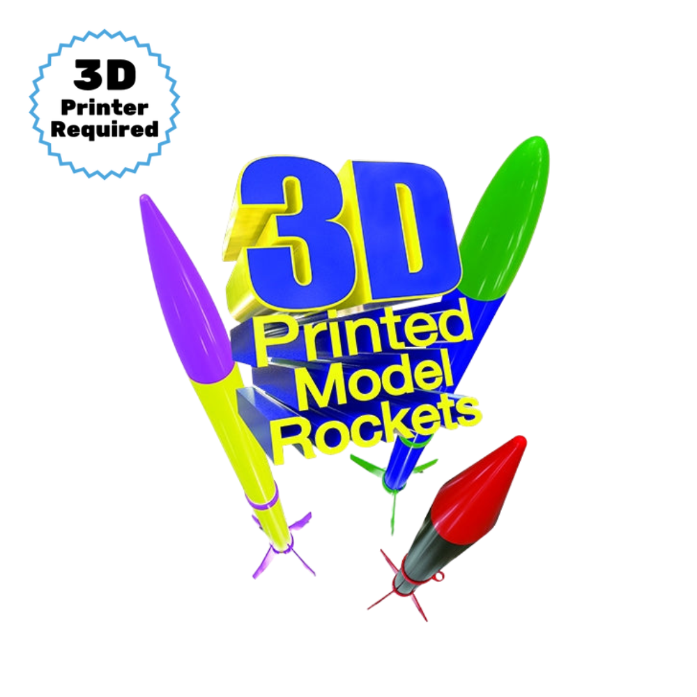 Estes Orbis 3D Printed Flying Model Rockets Bulk Pack of 12 Rockets