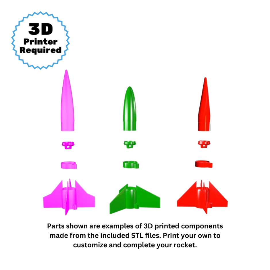 Shop 3D Print Model Rocket Kits | Estes Rockets