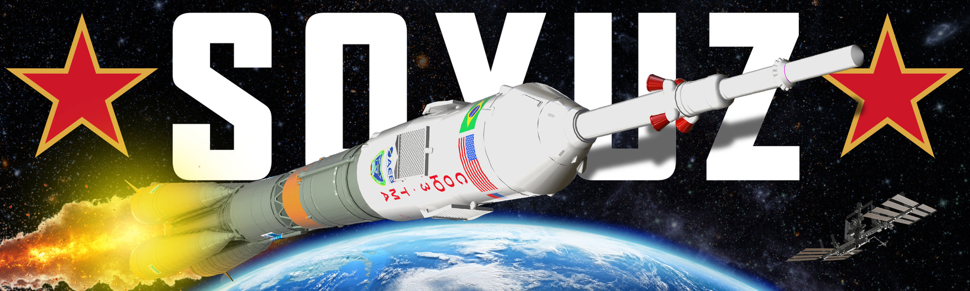 Estes Soyuz Model Rocket Web Banner