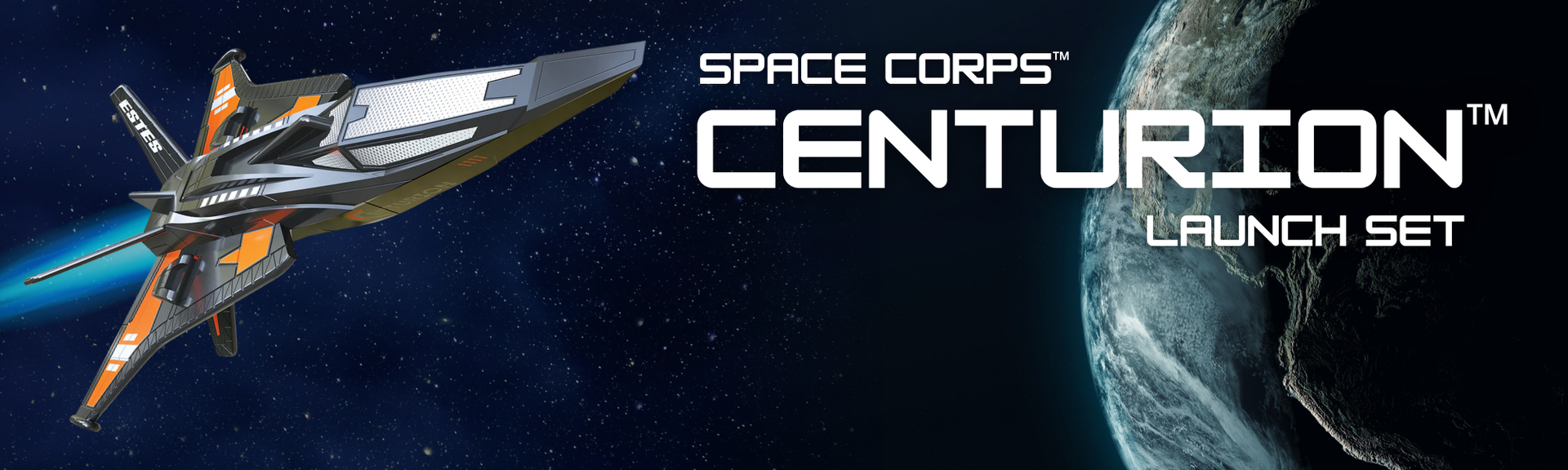 Estes Space Corps Centurion Model Rocket Launch Set Web Banner