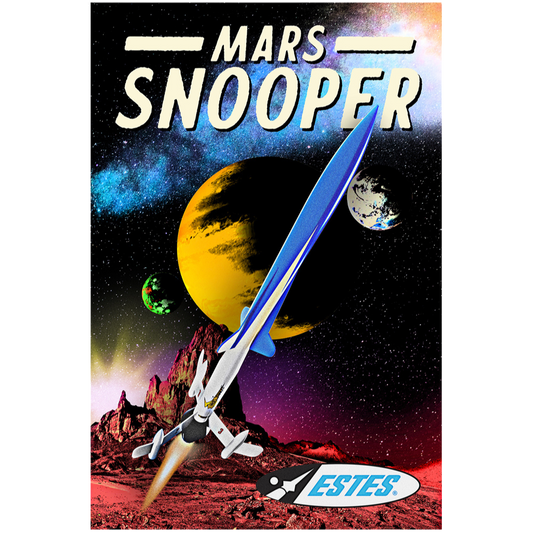 Super Mars Snooper Poster - Vintage Style Model Rocket Collectible