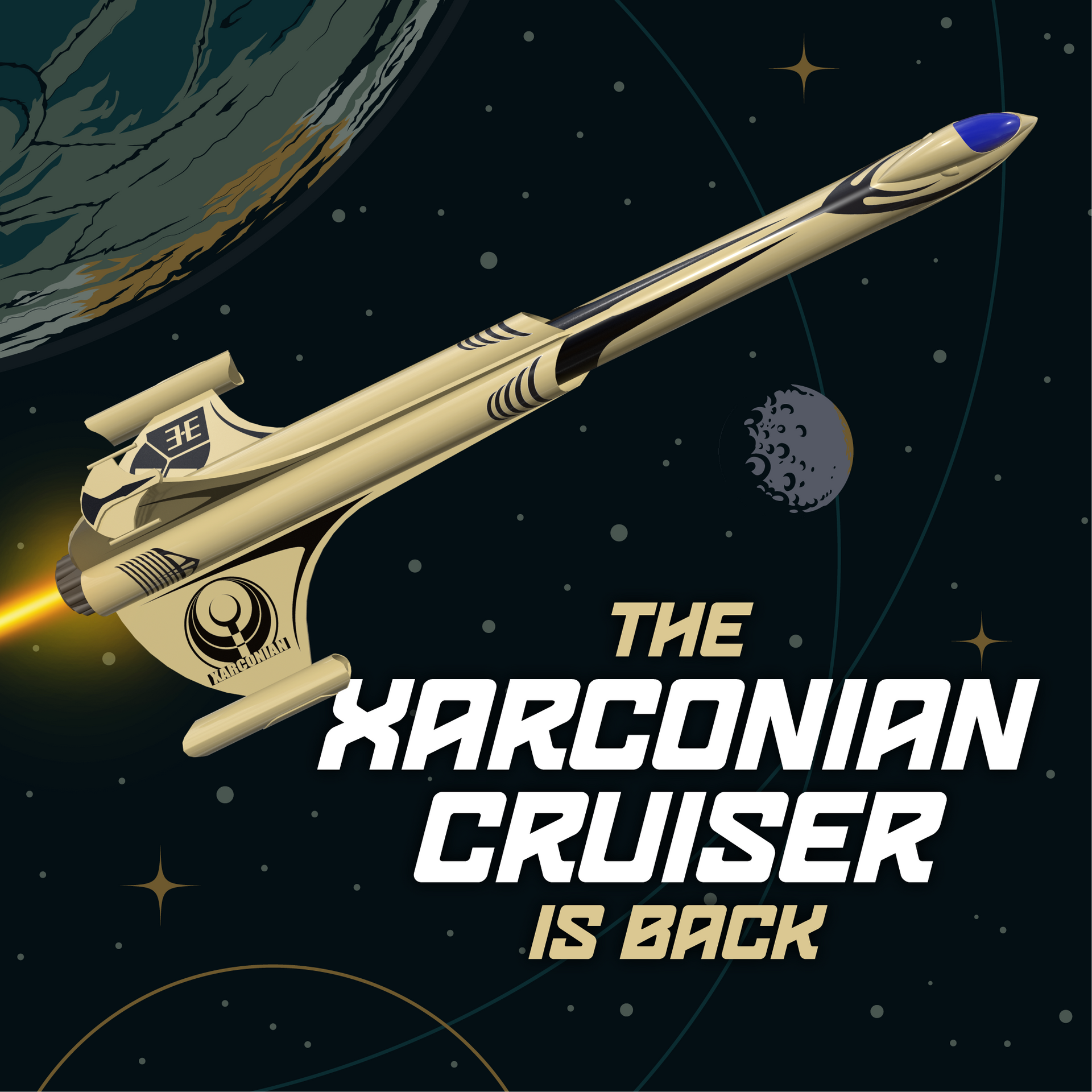 Estes Xarconian Cruiser Flying Model Rocket