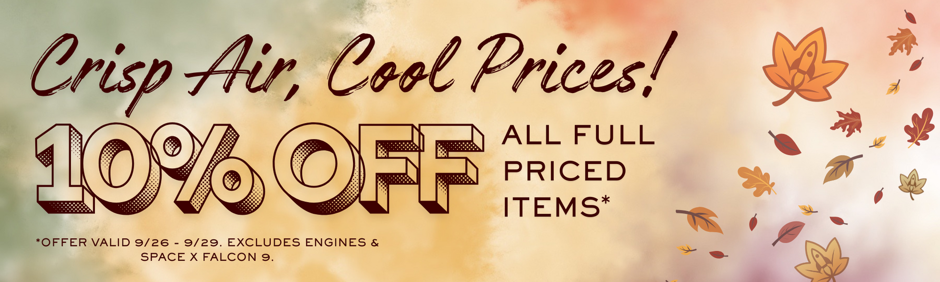 Estes Fall Savings Event - 10% Off Regular Priced Items