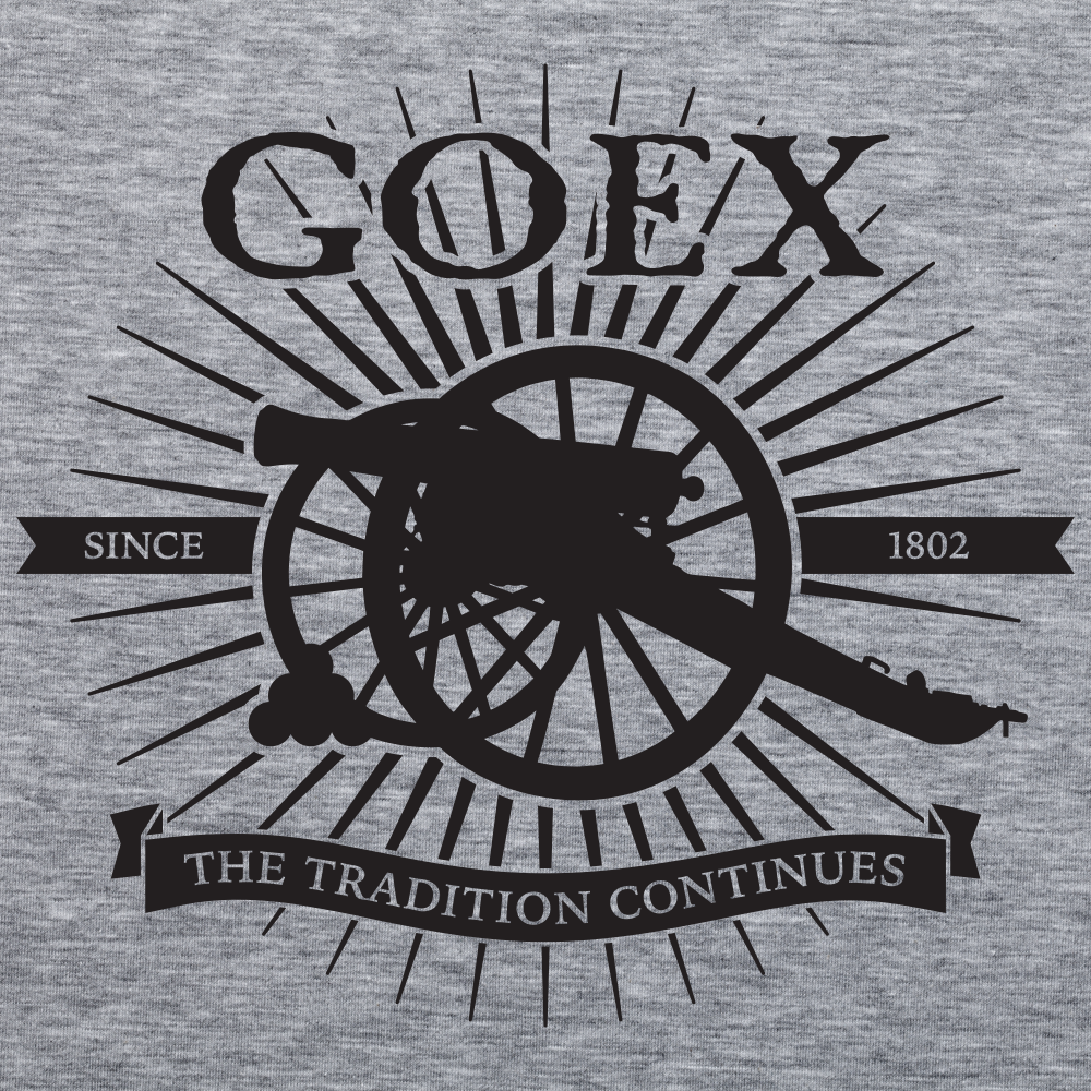 GOEX Cannon Hoodie Sweatshirt Front Detail 