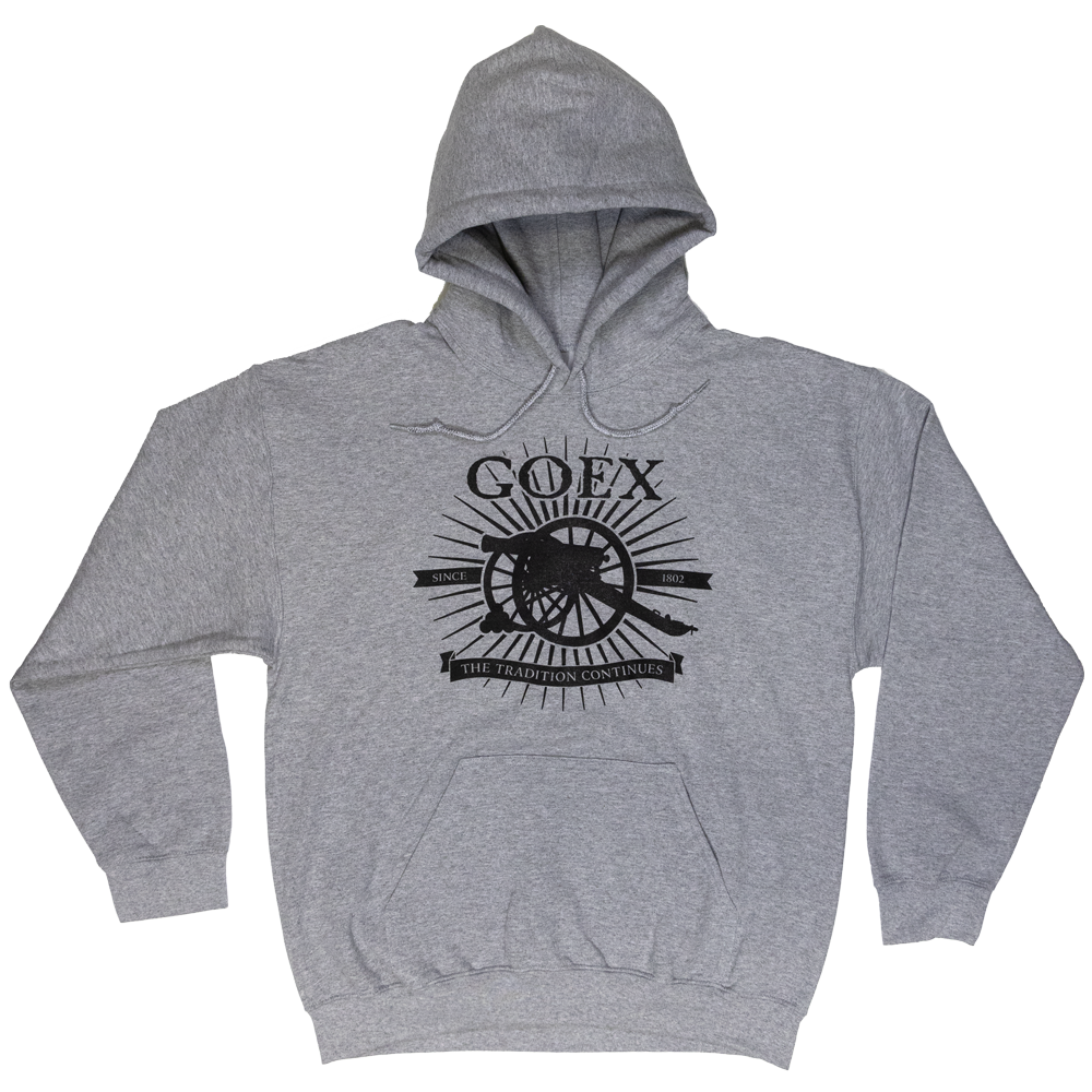 GOEX Cannon Hoodie Sweatshirt Heather Gray 