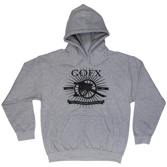 GOEX Cannon Hoodie Sweatshirt Heather Gray 